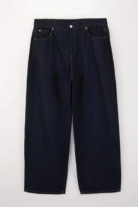 Trendyol Curve Wardrobe Essentials Dark Blue 100% Cotton Non-Stretch Thin Material barrel jeans - Image 2