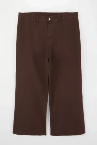 Trendyol Curve Wardrobe Essentials Brown High Waist Straight Fit comfort/Middle Flexible jeans