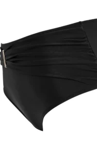 Trendyol Curve Black High Waist Gold with accessories Plus Size Bikini Bottom - Image 2