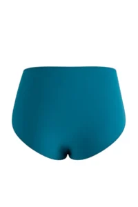 Trendyol Curve Petrol Blue Blue Blue High Waist Gold with accessories Plus Size Bikini Bottom - Image 3