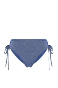 Trendyol Curve Batmayan Simli Indigo High Waist Plus Size Bikini Bottom