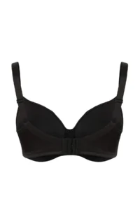 Trendyol Curve Black Silver Stone Printed Covered Plus Size Bra - Image 5
