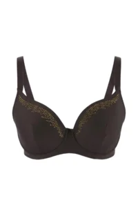 Trendyol Curve Brown Gold Stone Printed Covered Plus Size Bra
