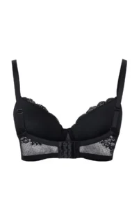 Trendyol Curve Black Lace Plus Size Bra with Fixed Sponge Pad - Image 3