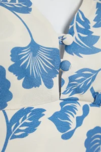 TRENDYOLMİLLA flower patterned Weaving with flywheel Beach Blouse-Skirt Set - Image 8