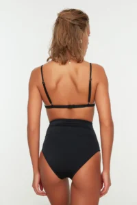 TRENDYOLMİLLA Black Effective for thinning hipster Super High Waist Bikini Bottom - Image 5