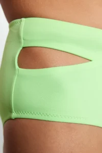 TRENDYOLMİLLA Light Green Cut Out/Pencereli High Waist Regular Core Bikini Bottom - Image 4