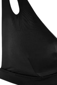 TRENDYOLMİLLA Black Cut Out/Window Detailed Triangle Covered Bikini Top - Image 7
