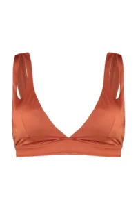 TRENDYOLMİLLA Brick Rejection Cut Out/Window Detailed Triangle Covered Bikini Top - Image 6