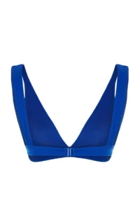 TRENDYOLMİLLA Saks Blue Cut Out/Window Detailed Triangle Covered Bikini Top - Image 7