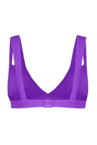 TRENDYOLMİLLA Purple Cut Out/Window Detailed Triangle Covered Bikini Top - Image 9
