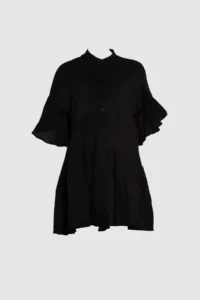 TRENDYOLMİLLA Black Weaving with flywheel Beach Mini Dress - Image 13
