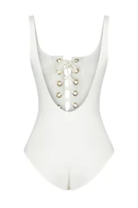 TRENDYOLMİLLA Ecru Eyelet Detailed U-Neck Covered Regular Swimsuit - Image 8