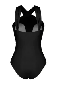 TRENDYOLMİLLA Black Drapeli Barbell Collar Covered Regular Swimsuit - Image 8