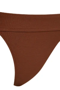 TRENDYOLMİLLA Brown High Leg Regular Core Bikini Bottom - Image 6