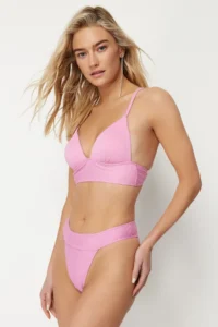 TRENDYOLMİLLA Purple Regular Regular Waist Bikini Bottom - Image 2