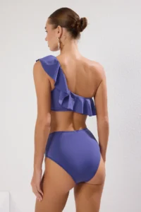 TRENDYOLMİLLA Mavi hipster High Waist Bikini Bottom - Image 5