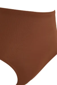 TRENDYOLMİLLA Brown High Waist hipster Basic Bikini Bottom - Image 6