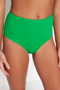 TRENDYOLMİLLA Green hipster High Waist Bikini Bottom - Image 5