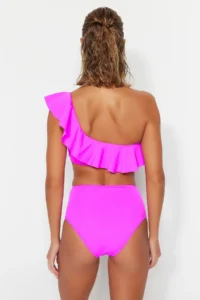 TRENDYOLMİLLA Pink hipster High Waist Bikini Bottom - Image 6