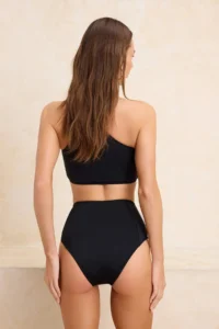 TRENDYOLMİLLA Black Super High Waist hipster Basic Bikini Bottom - Image 4