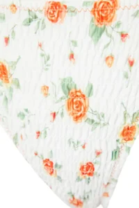 TRENDYOLMİLLA Crispy Floral Patterned Gipelli Low Waist Bikini Bottom - Image 7