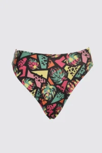 TRENDYOLMİLLA Geometric Patterned hipster High Waist Bikini Bottom - Image 6