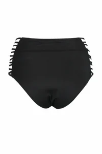 TRENDYOLMİLLA Black Piped hipster Super High Waist Bikini Bottom - Image 6