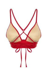 TRENDYOLMİLLA Rejection textured Triangle Push Up Bikini Top - Image 8