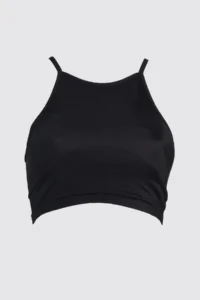 TRENDYOLMİLLA Black Piped Barbell Collar Covered Bikini Top - Image 6