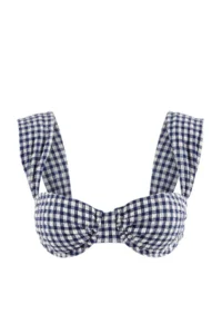 TRENDYOLMİLLA Dark Navy balconette Covered Bikini Top