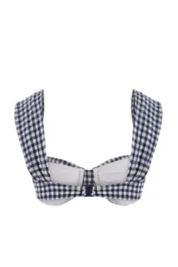 TRENDYOLMİLLA Dark Navy balconette Covered Bikini Top - Image 2