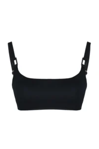 TRENDYOLMİLLA Black with accessories bralette Covered Bikini Top - Image 5