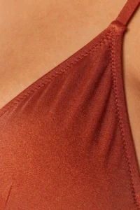 TRENDYOLMİLLA Brown Triangle Covered Bikini Top - Image 5