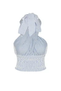 TRENDYOLMİLLA beachwear Striped Weaving Gipelli Crop Blouse - Image 8