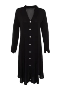 TRENDYOLMİLLA beachwear Black Weaving slit Midi Dress - Image 6