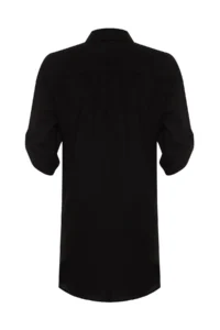TRENDYOLMİLLA beachwear Black Weaving Mini Dress - Image 8