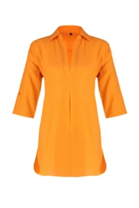TRENDYOLMİLLA Orange Weaving Beach Mini Dress - Image 7