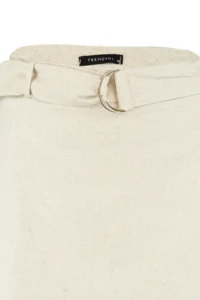 TRENDYOLMiLLA beachwear Beige Weaving Arched Super High Waist Mini Shorts & Bermuda - Image 8