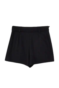 TRENDYOLMiLLA Black Weaving Arched Beach Mini Super High Waist Shorts & Bermuda - Image 9