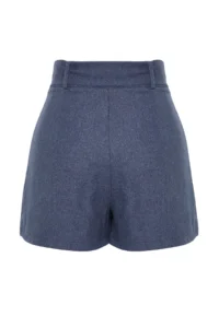 TRENDYOLMiLLA Mavi Weaving Arched Beach Mini Super High Waist Shorts & Bermuda - Image 9