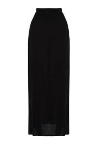 TRENDYOLMiLLA Black Weaving slit Maxi Beach Skirt - Image 8