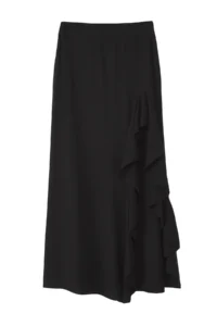 TRENDYOLMiLLA Black Weaving with flywheel Maxi Beach Skirt - Image 7