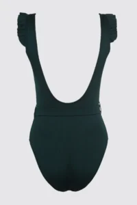 TRENDYOLMİLLA Green Arched U-Neck Covered Regular Swimsuit - Image 8