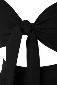 TRENDYOLMİLLA Black Weaving Binding Detailed Beach High Waist Blouse-Pants Set - Image 8
