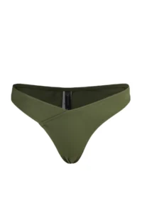 TRENDYOLMİLLA Khaki V Cut Regular Low Waist Basic Bikini Bottom - Image 6