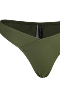TRENDYOLMİLLA Khaki V Cut Regular Low Waist Basic Bikini Bottom - Image 7