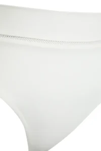 TRENDYOLMİLLA Ecru striped Regular Super High Waist Bikini Bottom - Image 10