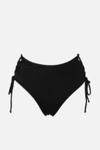 TRENDYOLMİLLA Black Piped Regular High Waist Bikini Bottom - Image 6