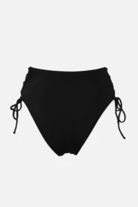 TRENDYOLMİLLA Black Piped Regular High Waist Bikini Bottom - Image 8